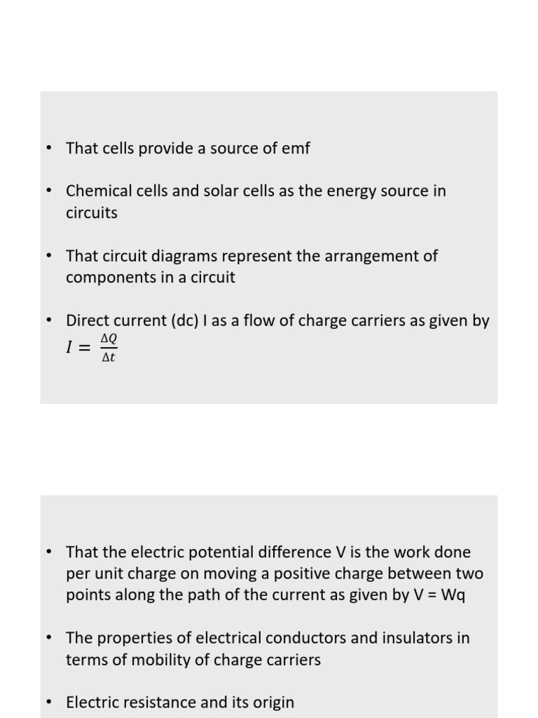 Understanding Current and Charge in Circuits | PDF | Electric Current ...