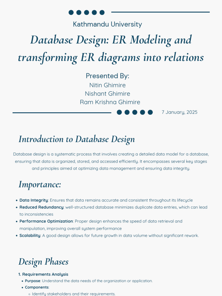 Transforming Weak Entities in ER Models | PDF | Databases | Unified ...