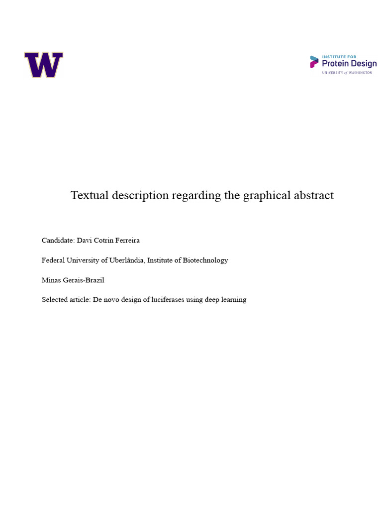 Textual Description Regarding The Graphical Abstract | PDF | Proteins ...