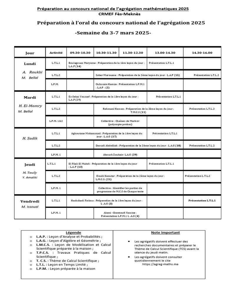Préparation agrégation maths 2025 | PDF | Groupe (Mathématiques ...