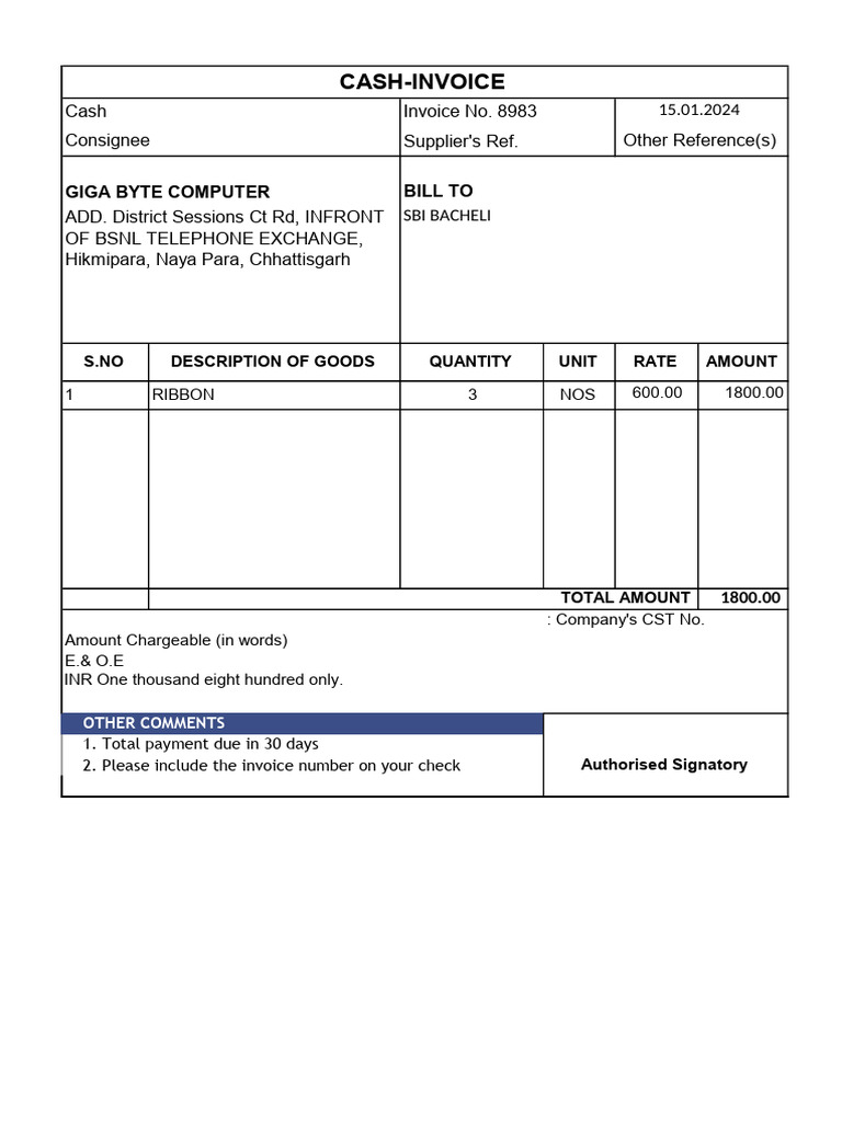 Bill 15.1.24 | PDF