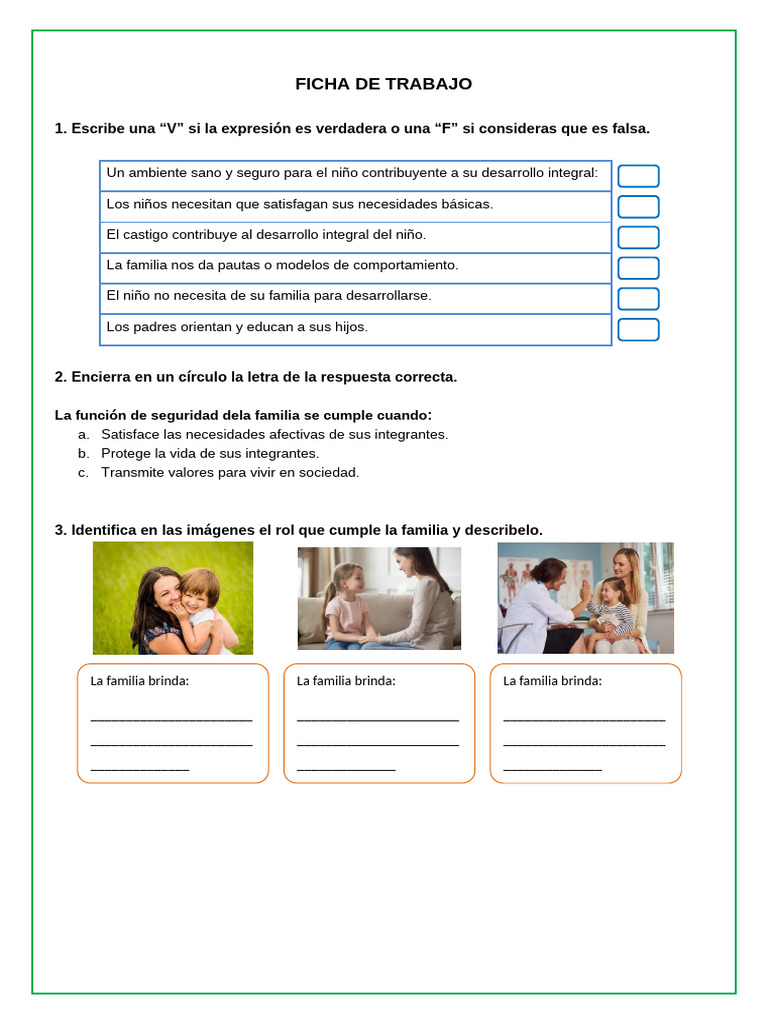 Ficha de Personal Social 12 de Mayo | PDF