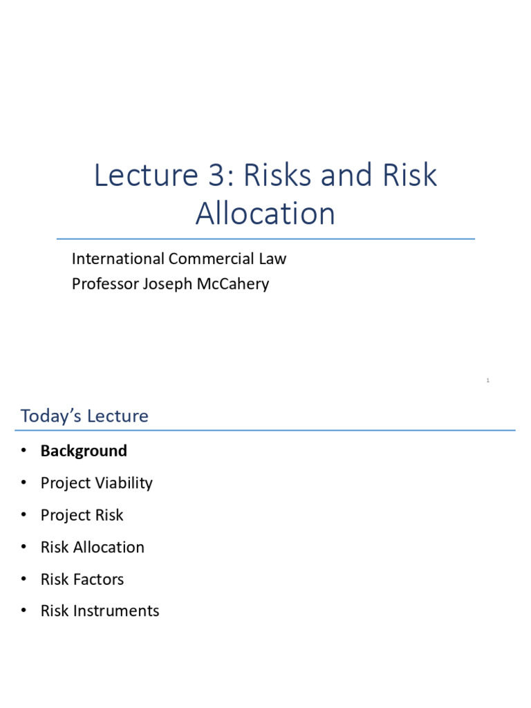 Project Risk and Allocation in Finance | PDF | Risk | Insurance