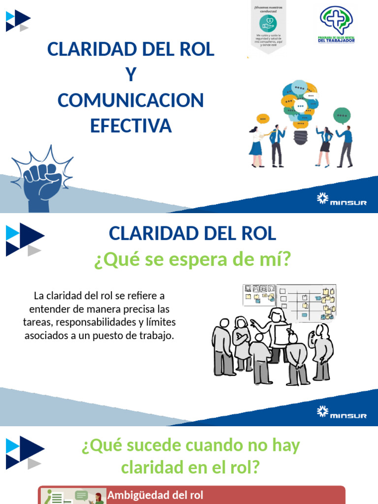 Claridad de Rol y Comunicación Efectiva | PDF | Comunicación | Atención