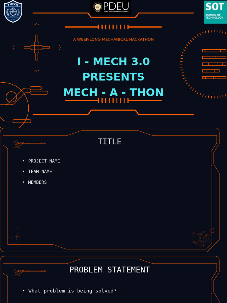 Mechanical Hackathon Project Overview | PDF