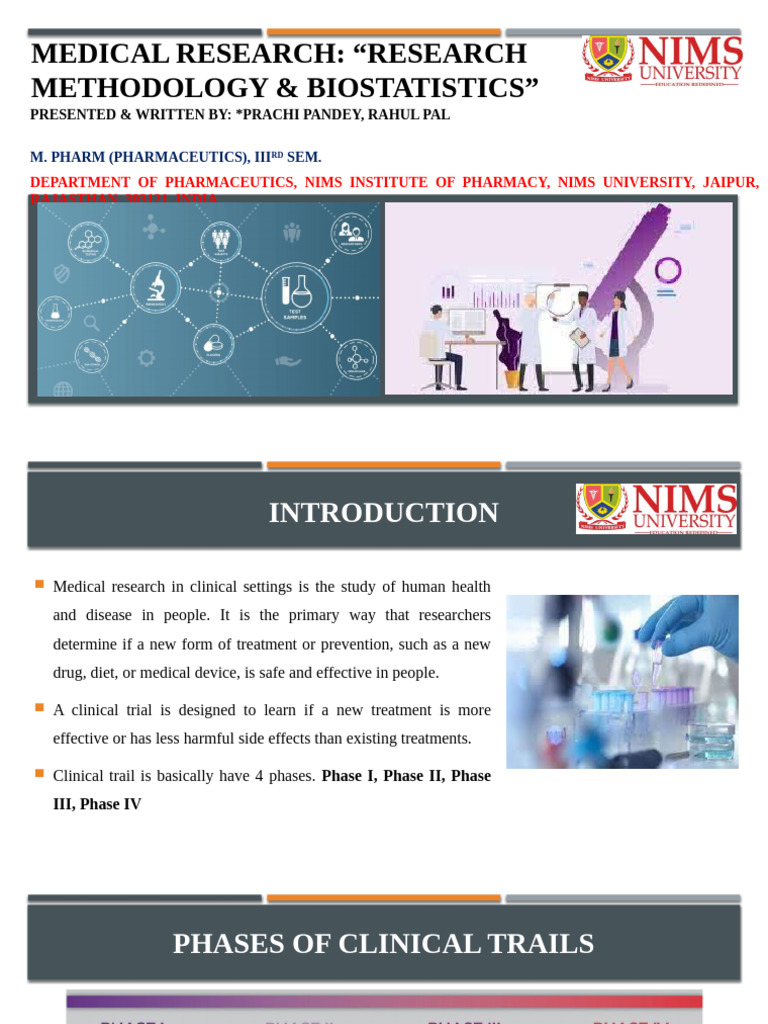 Medical Research Methodology Overview | PDF | Clinical Trial | Medical ...
