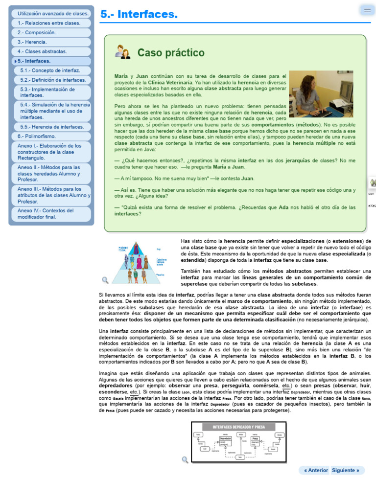Interfaces en Programación Orientada a Objetos | PDF | Depredación ...