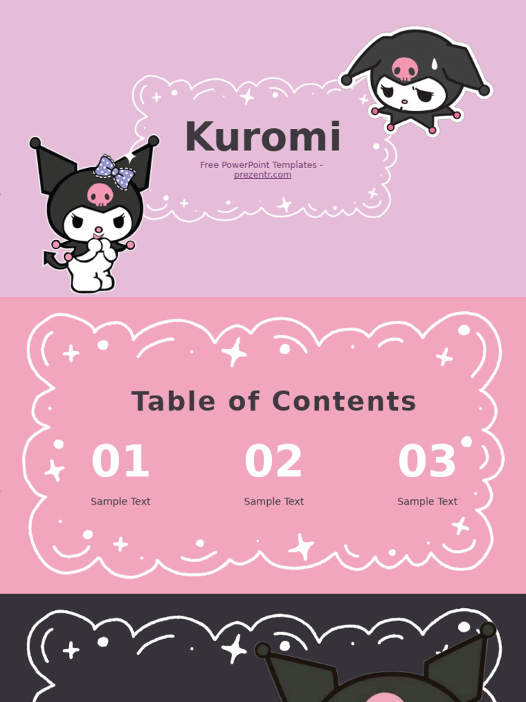 Kuromi PowerPoint Template | PDF