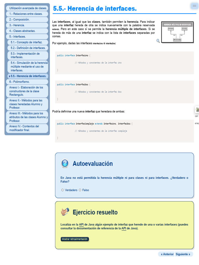 Herencia de Interfaces en Java | PDF | Herencia (Programación Orientada ...