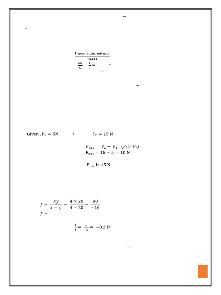 2025 Physics Problem Solutions Guide | PDF | Force | Wavelength