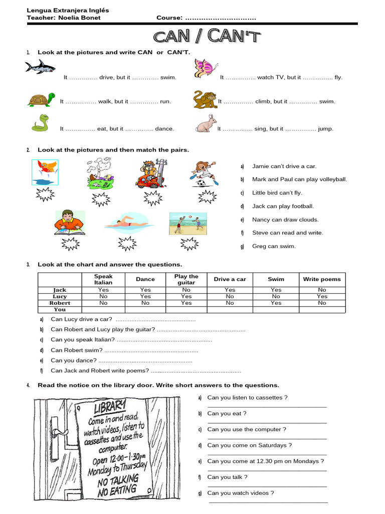 Modal Verb CAN | PDF