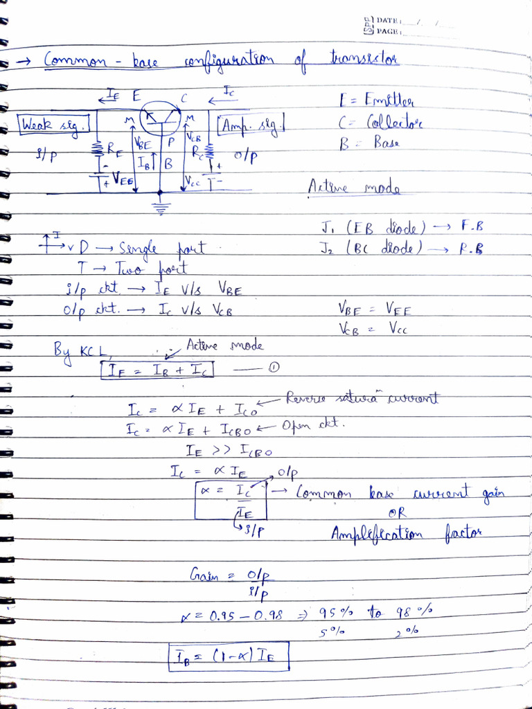BJT Complete Notes | PDF