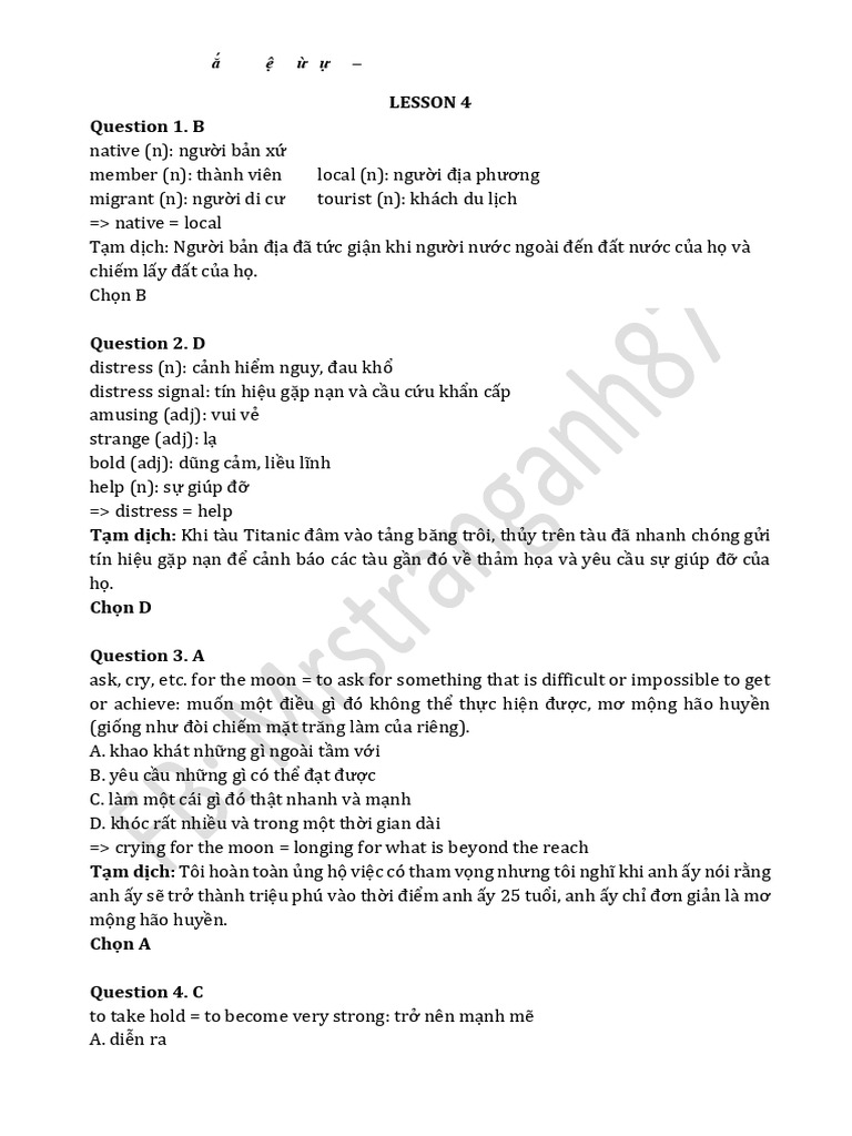 Lesson 4 - Keys | PDF