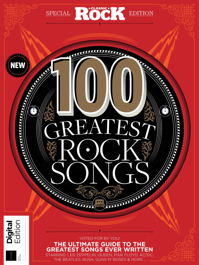 100 Greatest Rock Songs of All Time - 6th Edition 2025 | PDF