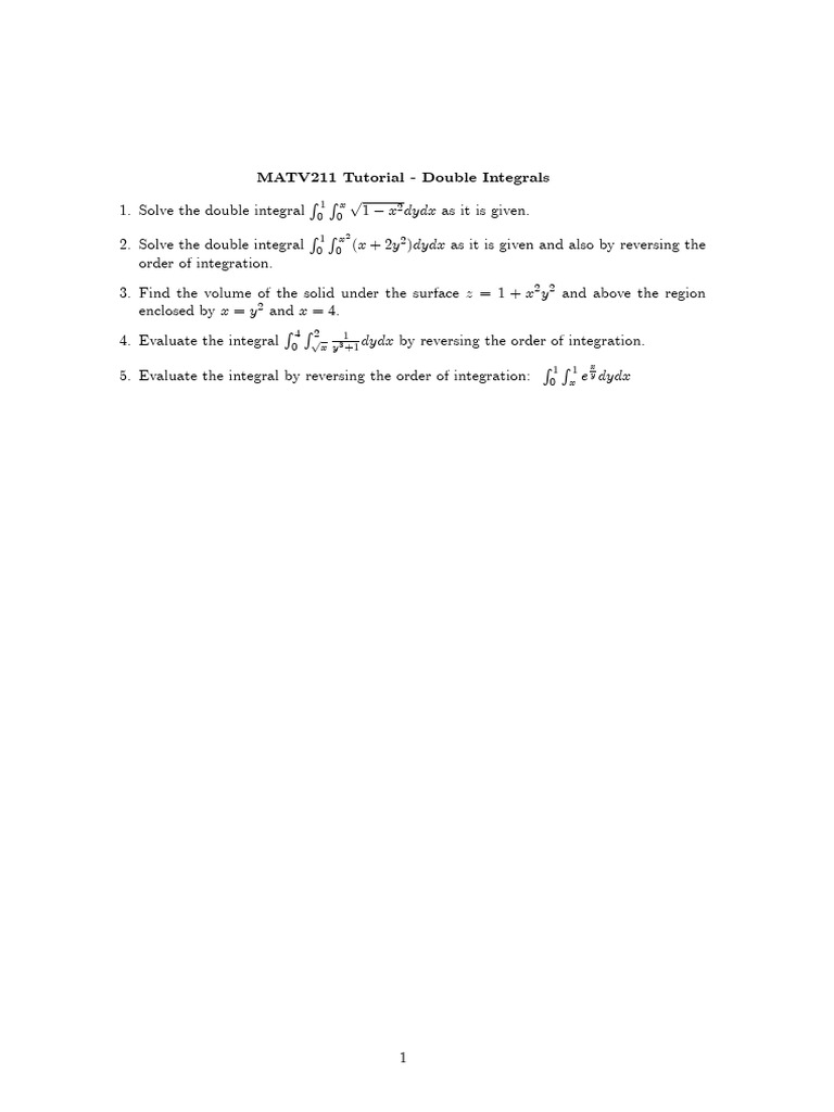 Tut Double Integrals Part2 Pdf
