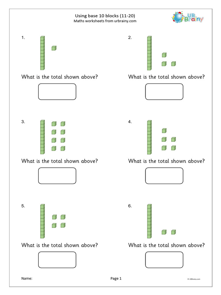 Using Base 10 Blocks Questions | PDF