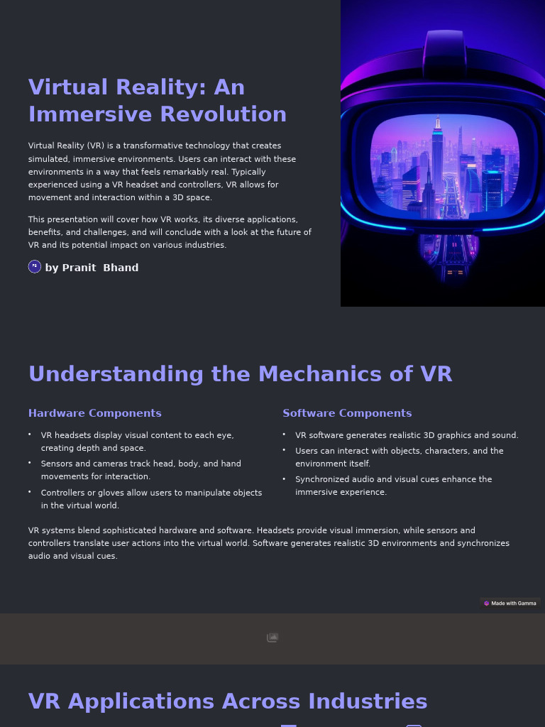 Exploring Virtual Reality's Impact | PDF | Virtual Reality | Simulation