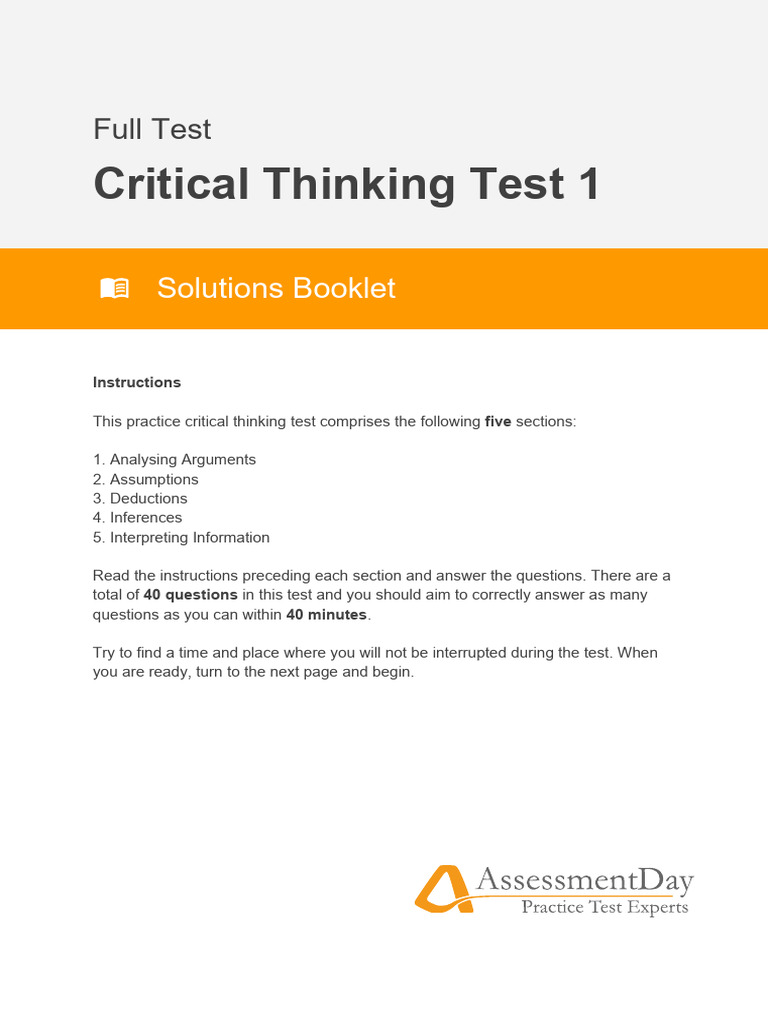 CT1 Full Test Solutions | PDF | Inference | Argument