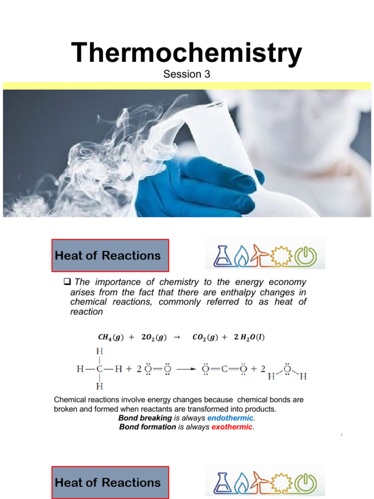 CHEM 15 - Chapter 6 (Session 3) | PDF | Chemical Reactions | Enthalpy