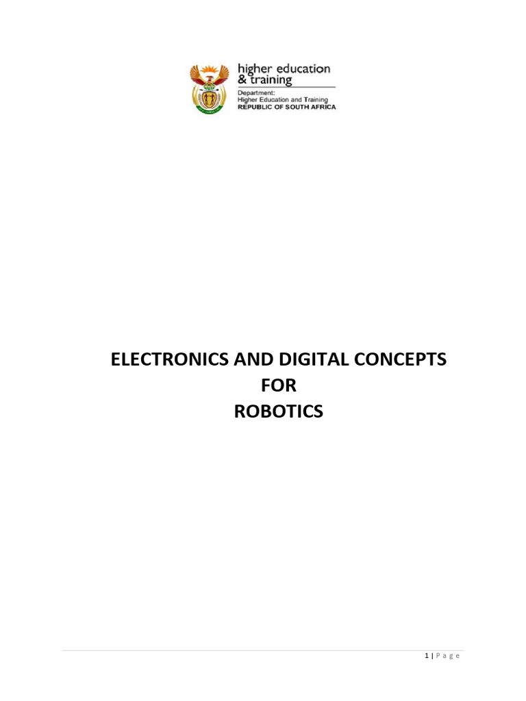Electronics for Robotics Curriculum Guide | PDF | Educational ...