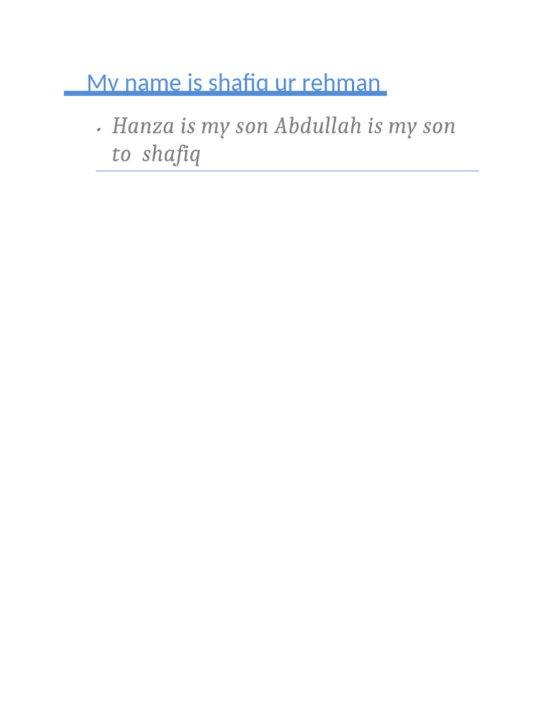 Shafiq PDF | PDF