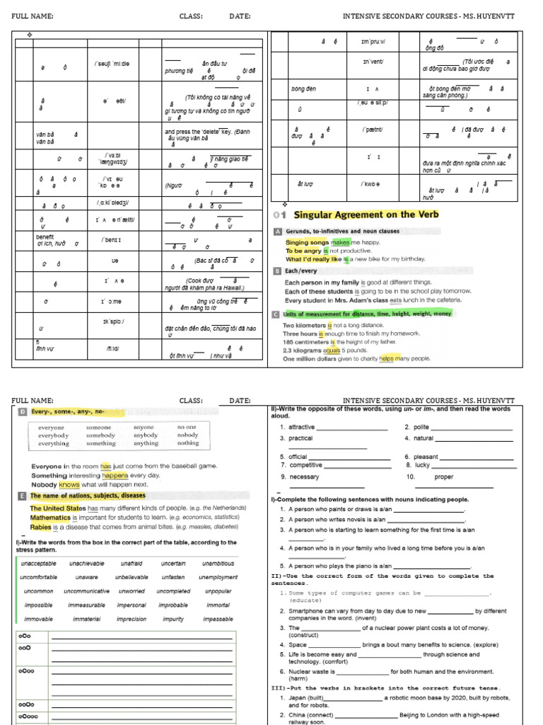 22a - Tues - L31 - Further Practice - U11 - P2 - Key For Students | PDF
