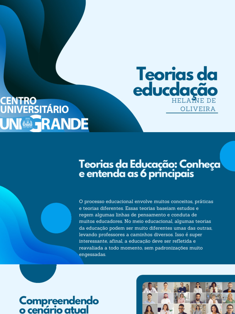 6 Principais Teorias da Educação | PDF | Aprendizado | Pedagogia