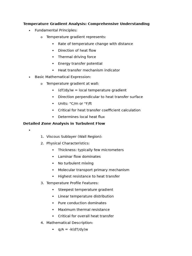 Understanding Temperature Gradients in Heat Transfer | PDF | Turbulence ...