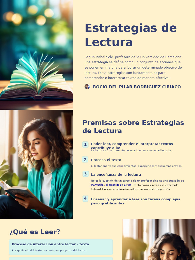 Estrategias de Comprensión Lectora | PDF | Inferencia | Razonamiento ...