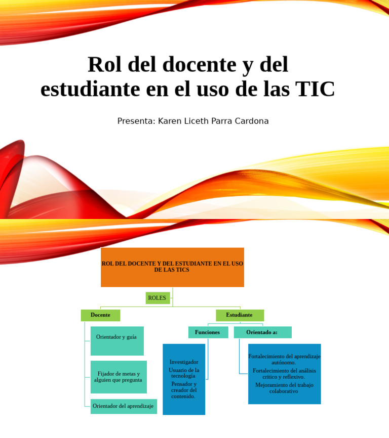 Rol Del Docente y Del Estudiante en Las TICS | PDF