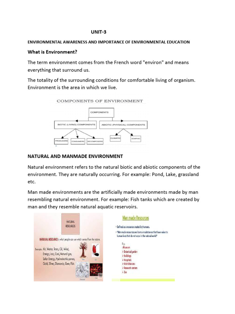 Education About the Environment Explained | PDF | United Nations ...