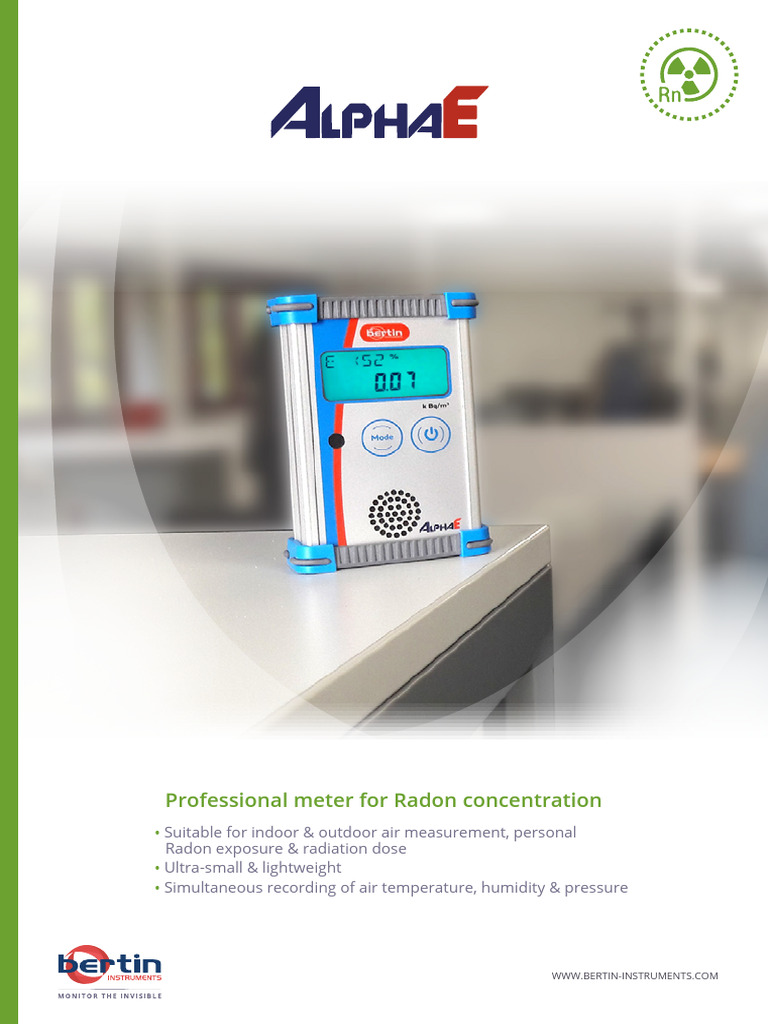 AlphaE: Compact Radon Monitor | PDF | Humidity