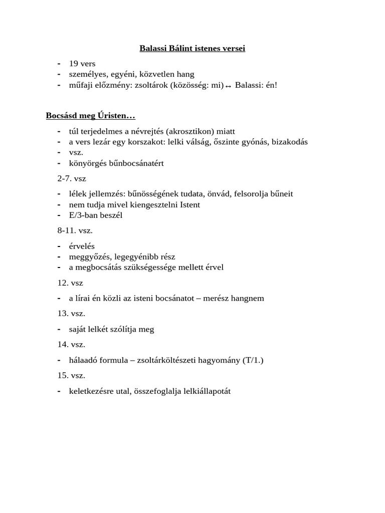 Balassi | PDF