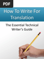 Download How to Write for Translation by James OReilly SN8402471 doc pdf