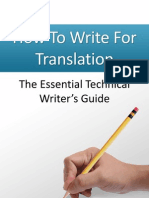How To Write For Translation
