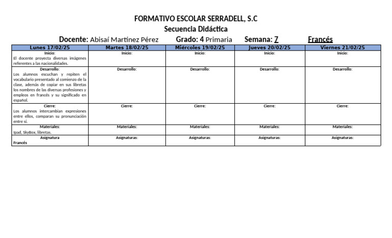 Planeacion 4° Primaria 2024 Semana 7 | PDF