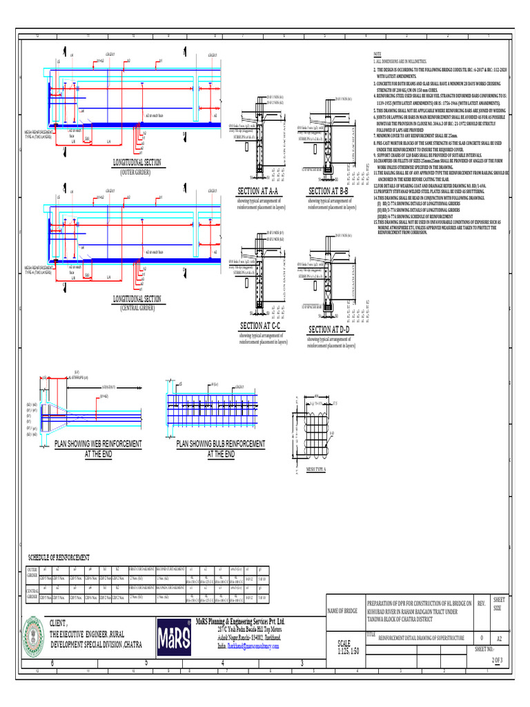 Reinforcement Detail for HL Bridge | PDF | Structural Engineering ...