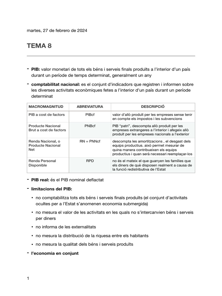 Tema 8 Eco | PDF
