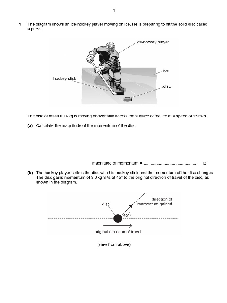 Momentum and Impulse Calculations in Sports | PDF | Collision | Force