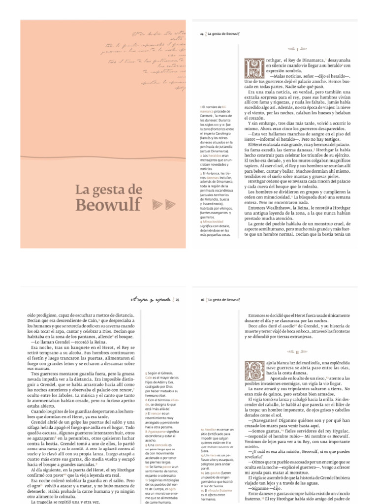 La Gesta de Beowulf (2xhoja) | PDF