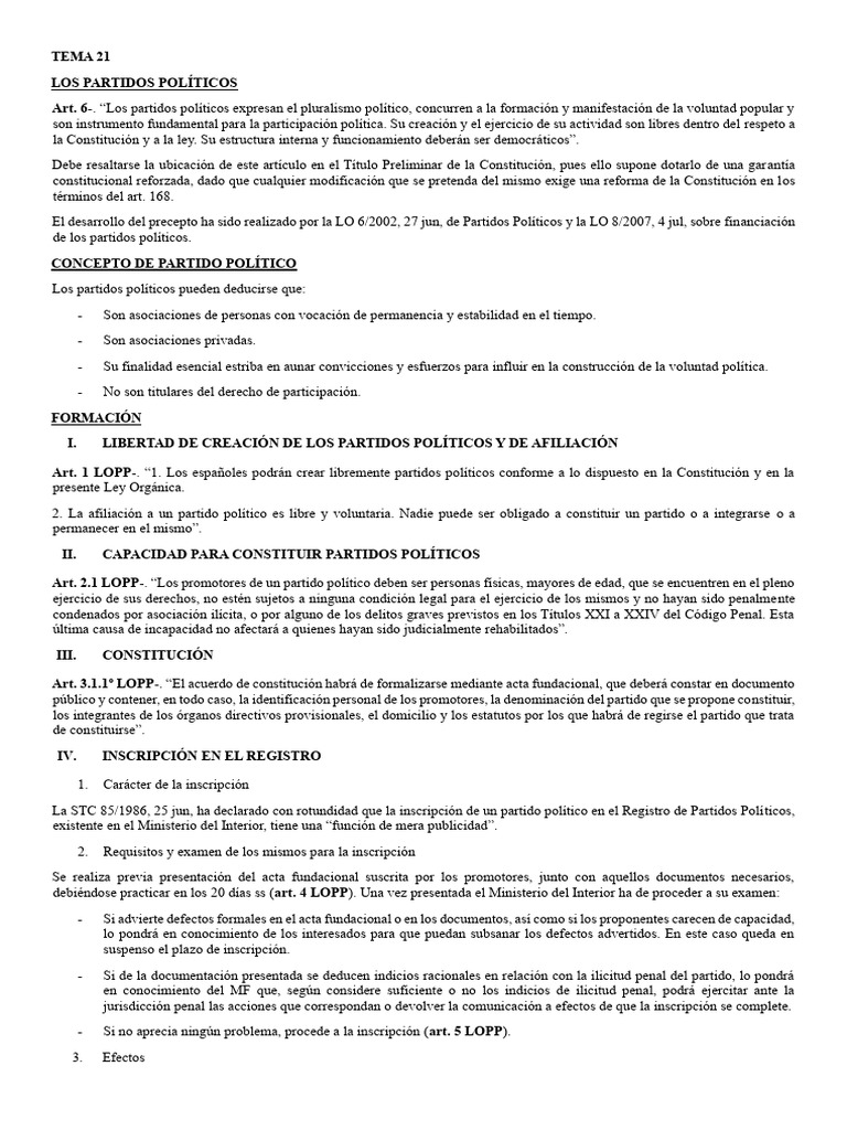 TEMA 21 CONSTITUCIONAL | PDF | Donación | Constitución