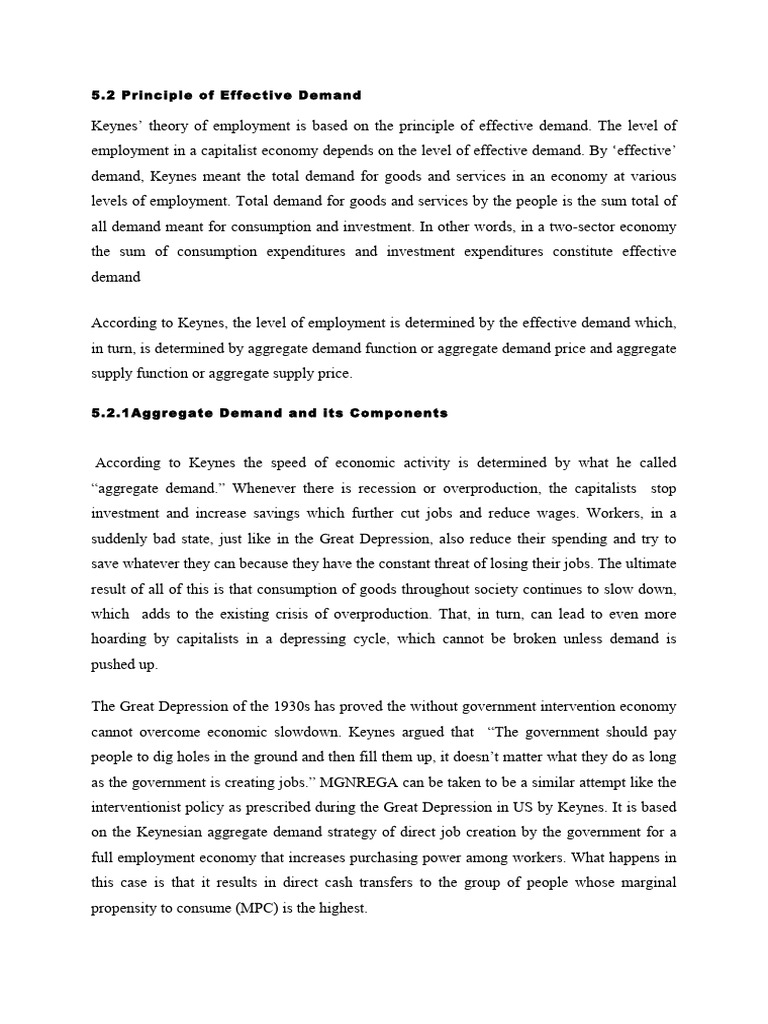 Effective Demand and Employment Dynamics | PDF | Consumption (Economics ...