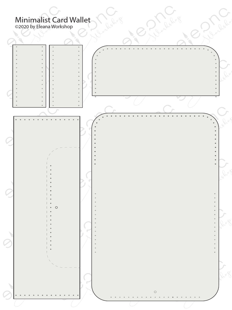 Minimalist Card Wallet Pattern PDF | PDF