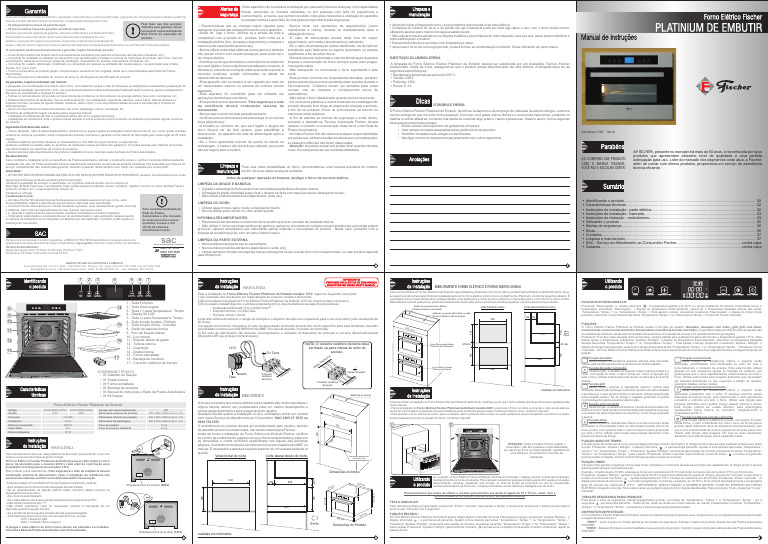 Garantia e Manutenção do Forno Fischer | PDF | Conector elétrico | Forno