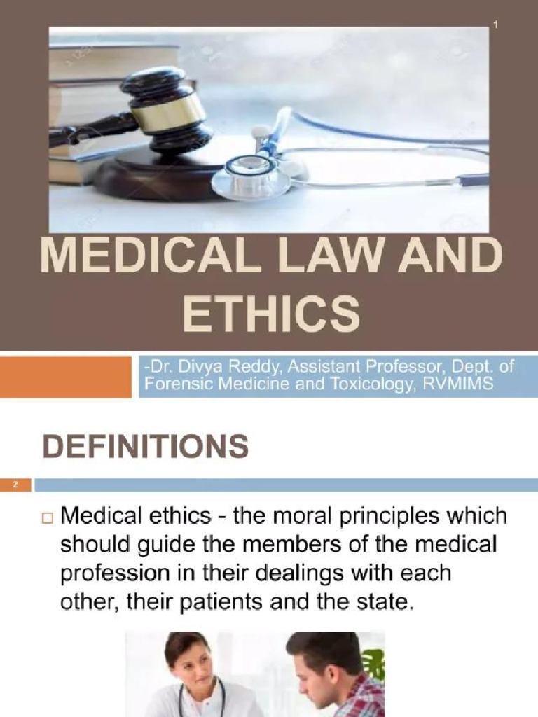 Medical Law and Ethics - 20250314 - 163523 | PDF
