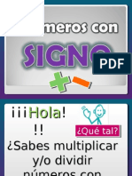 Multiplicación de Números Con Signo