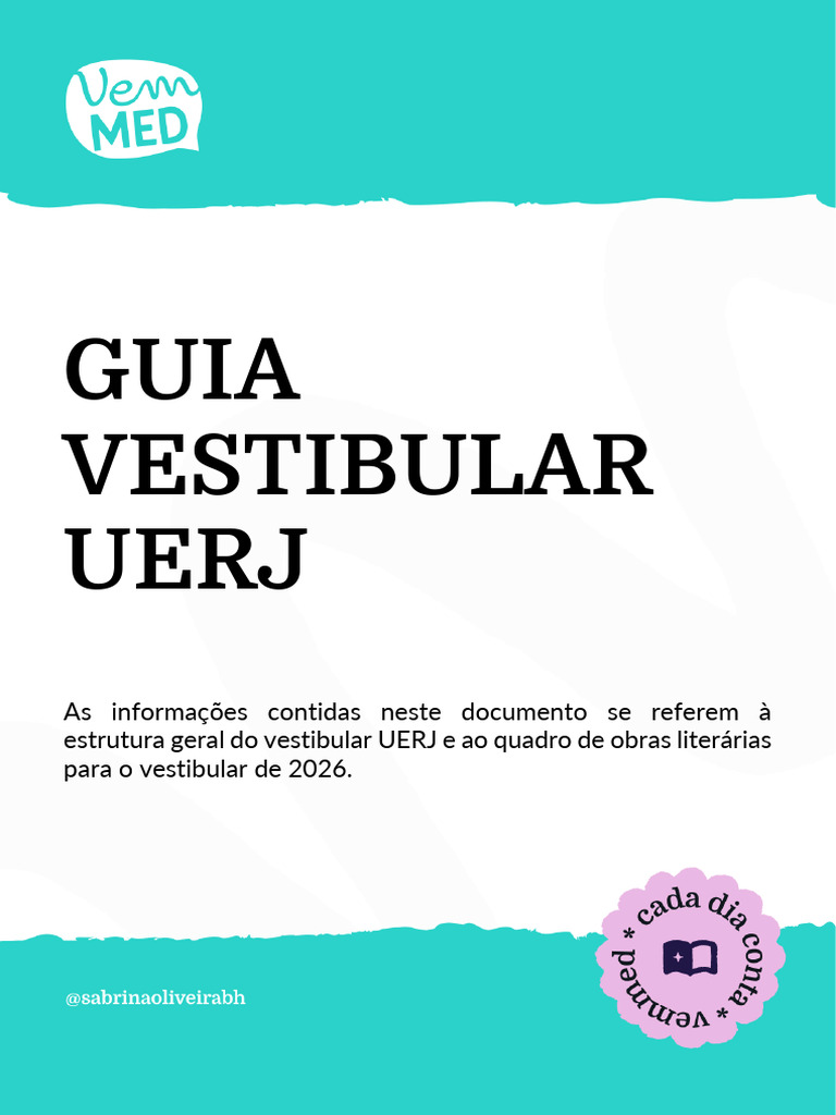 Guia do Vestibular UERJ 2026 | PDF