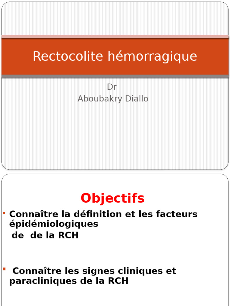 Rectocolite hémorragique aspects clés PDF Rectocolite — free download