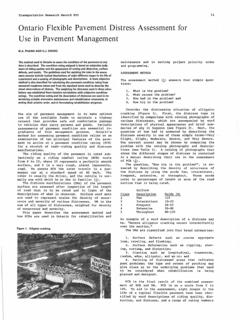Ontario Pavement Condition Assessment | PDF | Road Surface | Streets ...