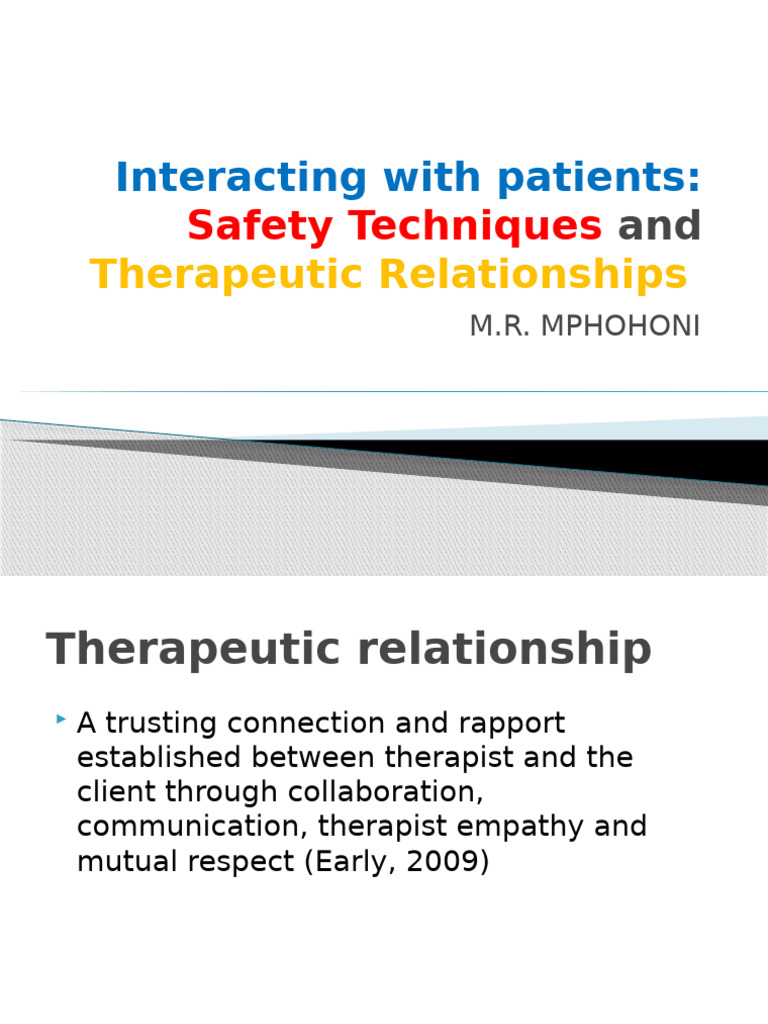 Interacting With Patients | PDF | Psychotherapy | Psychology